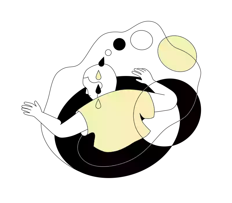 sucht-schweiz-illustrationen-Gedanken-yellow