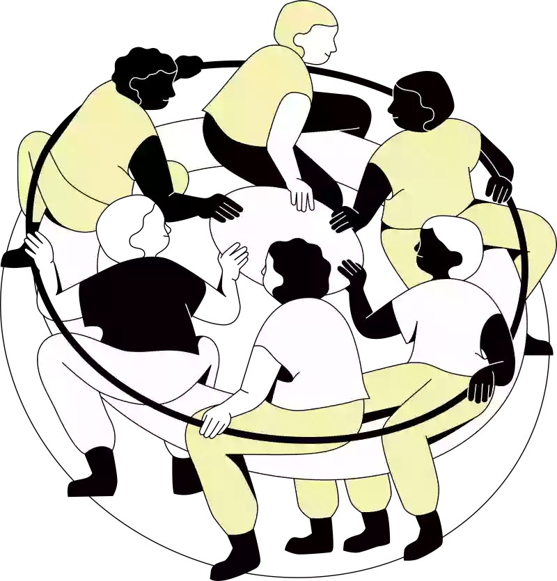 sucht-schweiz-illustrationen-komplett-team-yellow